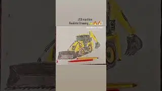 JCB machine Realistic Drawing ✍️🔥💥