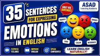 35 Sentences for Expressing Emotions in English | Learn Daily Use English Sentences English Language