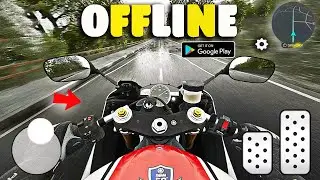 10 лучших реалистичных оффлайн-игр про вождение мотоцикла для Android 2024 года || Игры с высоким...
