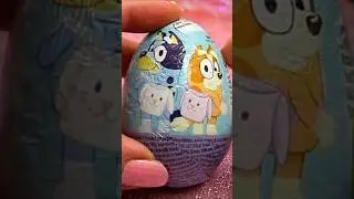 ASMR UNBOXING Bluey Chocolate Egg Review❤️#shorts #asmr  #bluey #chocolate #egg #asmrfood #trending