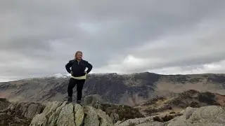Bowder Stone,  King's How (392m),  Grange Fell (416m), and Castle Crag (290m) - Feb 2024