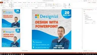 Design a poster for Facebook, Twitter or Instagram with Microsoft Powerpoint
