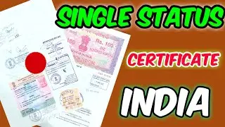 Single Status Certificate India || Single Status affidavit