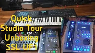 Quick Home Studio Tour and Unboxing SSL UF1 DAW Controller