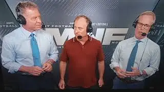 Josh Harris owner of the Washington Commanders isn't shy to get a handshake from Joe Buck. #awkward