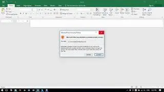 Microsoft Office has identified a potential security concern.