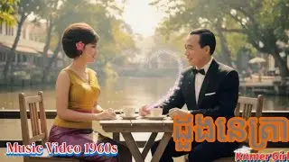 ដួងនេត្រា ស៊ិនស៊ីសាមុត Music Video 1960s (Khmer Girl)