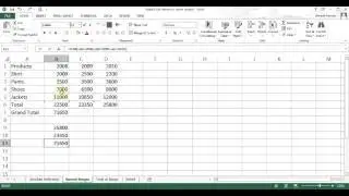 Microsoft Excel 2017/2017 pt 6 (Absolute Reference, Named Ranges, Copy/paste)