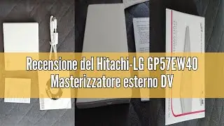 Recensione del Hitachi-LG GP57EW40 Masterizzatore esterno DVD USB 2.0 portatile sottile DVD-RW CD RO
