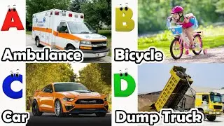 Alphabet Song with Transport | ABC Learning Video for Preschool Kids | Koko Study Class