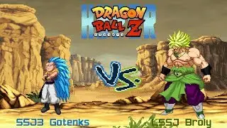 SSJ3 Gotenks (Me)(Z2i) VS LSSJ Broly (EB) [Hyper DBZ Mods]