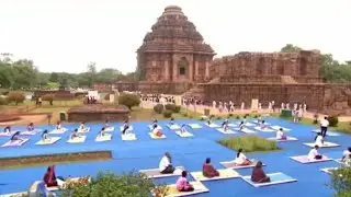 Yoga Day Celebration at Konark,A big Event, International Yoga Day,Konarka,Odisha,Yoga Day