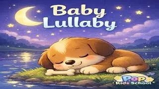 Baby Lullaby 🌙 The Dog and His Reflection | Gentle Bedtime Song | Pop Kids School