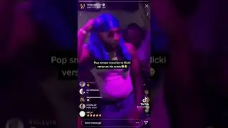 Pop Smoke reactions to Nicki verse on his remix#shorts #popsmoke