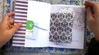 Junk Journal Snow/ December Daily/ Altered book/Декабрьский журнал Снег