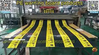 Pe Gas Pipe Plastic Buried Protection Board Anti-Dig Extrusion Equipment