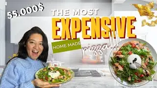 صنعت أغنى بيتزا بالعااالم 🍕|| J'ai pr&eacute;par&eacute; #VLOGMAS la pizza la plus ch&egrave;re du monde