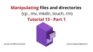Linux Basics - Lecture 13 Part 1 - mkdir, touch, rm, mv commands (Urdu/Hindi)