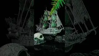 The incredible legend of the ghost ship!#3dpuzzle #puzzle #pirates #ship #flyingdutchman #shorts