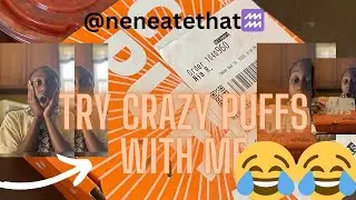 Trying crazy puffs🍕1/10 recommend to try #go try