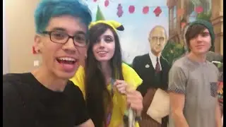 eugenia cooney, edwins generation, & deefizzy together at vidcon 2017