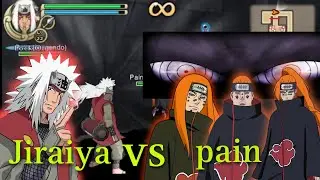 jiraiya vs pain #game ppspp Naruto shippuden Ultimate ninja impact