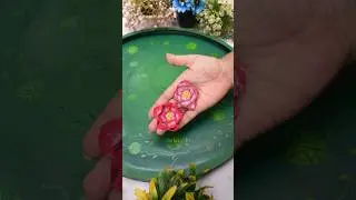 Lotus Pond making part -3 🪷 #lotuspond #tutorial #diy #ytshorts #resinart #art #resinart #trending 🍀