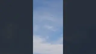 Airplane flying over Binmaley Beach Pangasinan Baywalk #beach #airplane #alien #plane #flying #ufo