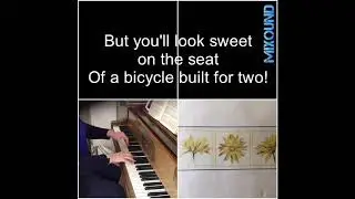 Daisy Bell.  Song by Harry Dacre.  Accompaniment and lyrics only.  ABRSM Singing Grade 2