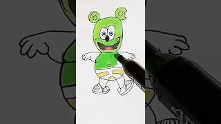How to draw Gummy Bear | Step by step drawing for kids #shorts #kids