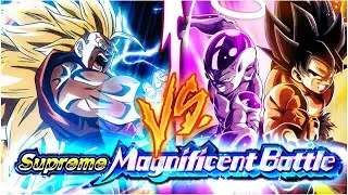 EZA INT SSJ3 ANGEL GOKU VS GOKU & FRIEZA! SUPREME MAGNIFICENT BATTLE (DBZ: Dokkan Battle)
