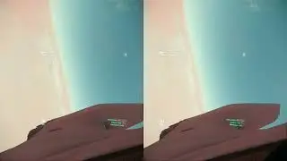 Star Citizen - Flying through the clouds of Crusader in VR