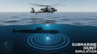 🔥How Anti-Sub Helicopters Hunt Submarines &ndash; MH-60R vs Type 093B | Naval Simulation 🌊⚔️