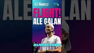 Ale Gal&aacute;n TAKES FLIGHT! ✈️🔥 Ridiculous Court Coverage at Miami P1 2025! #padel #premierpadel