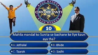 KBC 2022 | TMKOC new KBC quiz Ep. 9 | Kaun Banega Crorepati quiz of TMKOC || Master Of Riddles