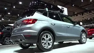 Seat Arona FR TSI 110 л.с., компактный внедорожник 2024 года &mdash; интерьер, экстерьер, детали