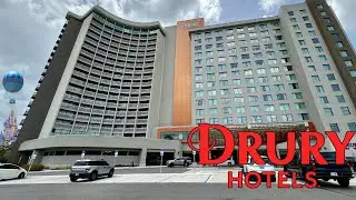 Our FULL Tour of The Drury Plaza Hotel Near Disney! | Food, Amenities & Room Tour