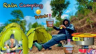 COLDEST WEATHER CAMPING IN UTTARAKHAND FOREST 🌳| ENJOY CAMPING COOKING AND DRINK