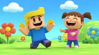 Roblox Tiny Noob Dropped the Treasure Chest | Kids Songs & Nursery Rhymes