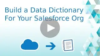 Generate Salesforce data dictionary in various formats including JSON, XML, CSV, TXT, MS-Excel...