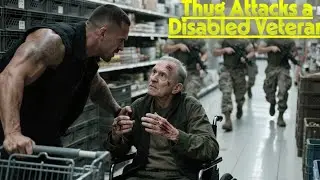 Thug Attacks a Disabled Veteran in Aisle &mdash; Moments Later, Marines Led by His Son Surround the Store