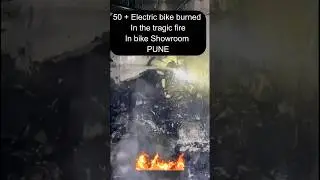 Tragic Fire burned 50+ electric bike #accident #news