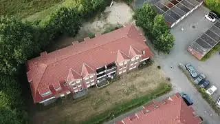 Полет  На Дроне mavic pro и mavic 2 pro над немецким Северным городом Schleswig Fliegen mit drone