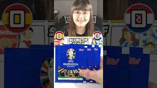 SPAIN vs CROATIA Prediction Opening | Can Topps Euro 2024 Sticker Packs Predict The Score #shorts