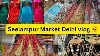 Full Detailed OF Seelampur Market Delhi vlog | New seelampur lehnga, Garara sharara Suit collection