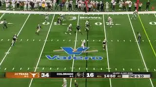 Colorado Plays Fantastic Defense Besides The Part When Texas Scored Texas Vs Colorado Alamo Bowl