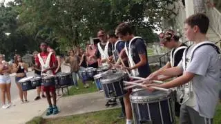 Bay Rats Marching Battery Performs