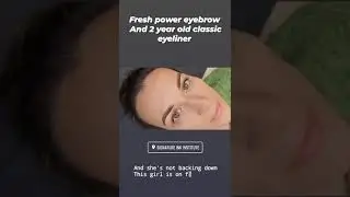 Ombre Eyebrows and Classic Eyeliner