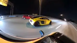 Audi R8 Alpha Twin Turbo vs Honda Civic K20 Turbo AWD