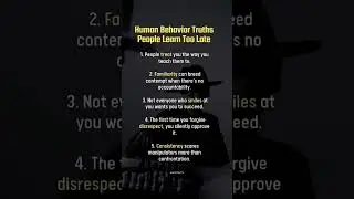 Human Behavior Truths Most People Ignore (Dark Psychology) #shorts
